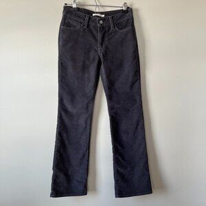 Levi’s Super Low Bootcut Corduroy Pants Gray, Women’s Size 27 Y2K Retro Low Rise